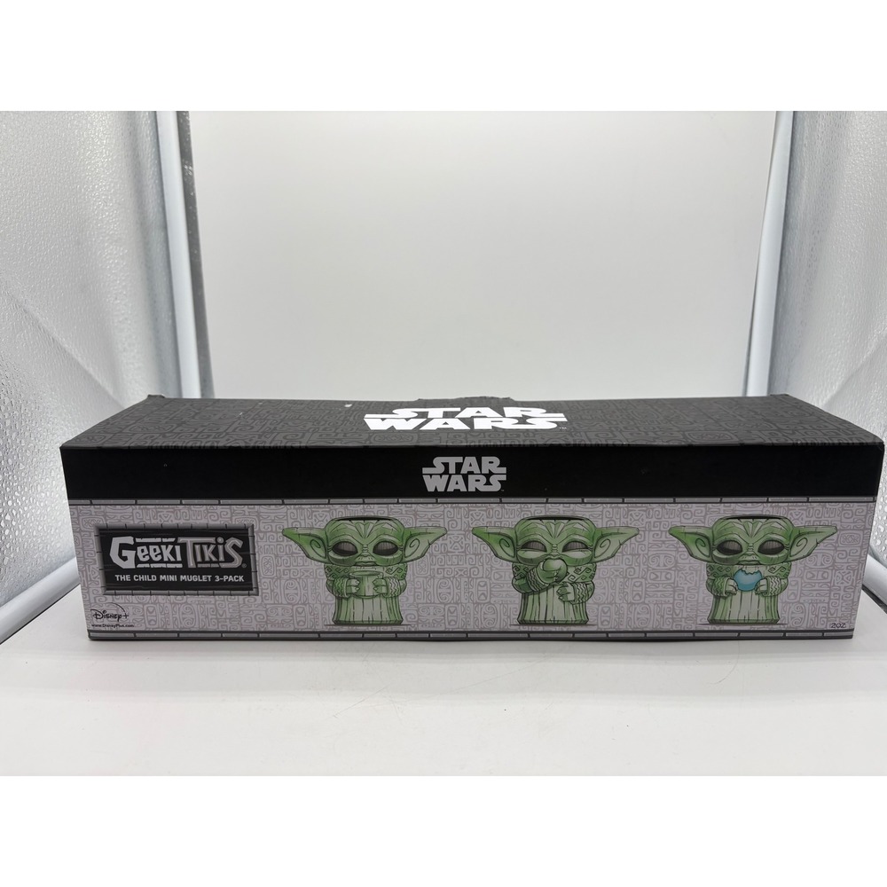 Star Wars The Mandalorian Geeki Tikis The Child Mini Muglet 3 Pack Grogu Cup
